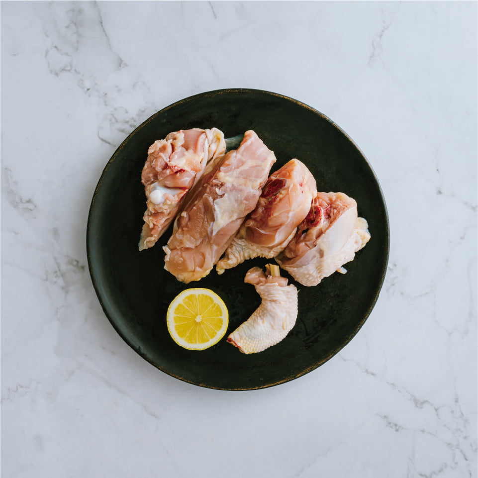 精肉(朝挽き)清流美どり もも肉骨付き(ぶつ切りカット)